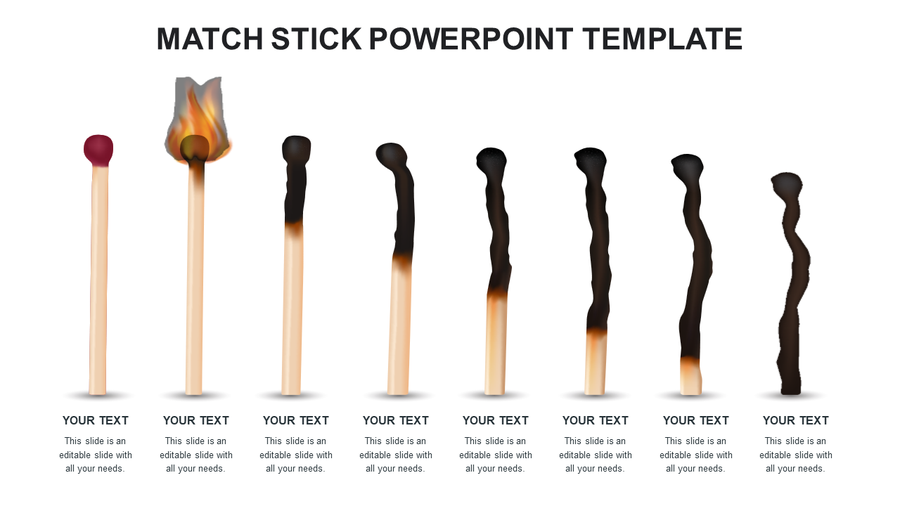 match stick powerpoint template